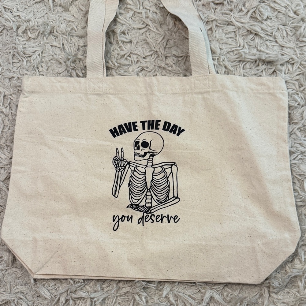 Skeleton Graphic Tote Bag